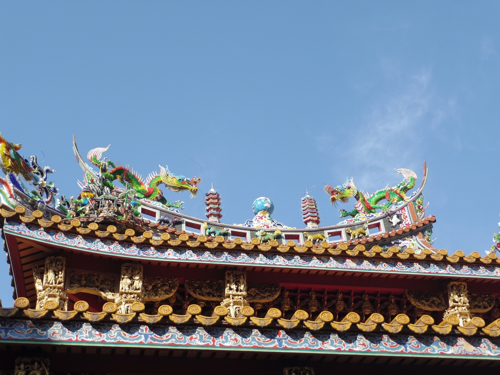 関帝廟の屋根